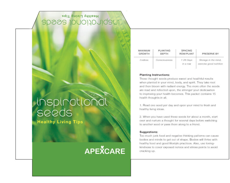 ApexCare Inspirational Seed Packets